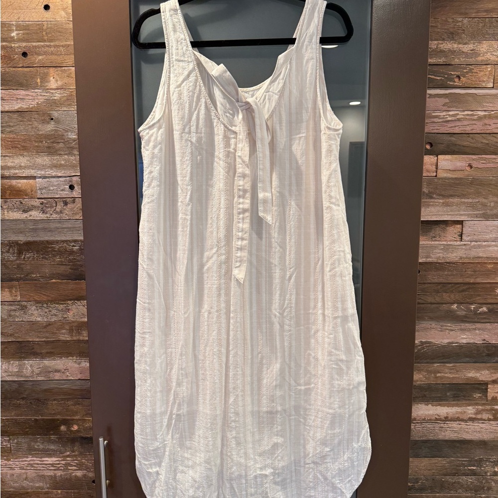 Cloth and Stone Anthropologie Bow-Tied Chambray Dress XL